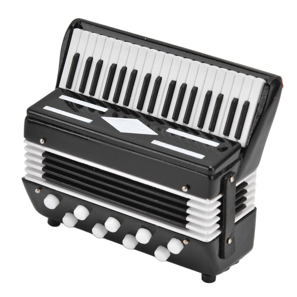 Miniature Accordion Model 1:12 Cute Vivid Simulation Dollhouse Musical Instrument for Dollhouse