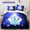 FC Dynamo Moskau Muster Bettwäsche Set Bettbezug Kissenbezug Heimdekoration Geschenk (1 Bettbezug + 2 Kissenbezüge, ohne Füllung)