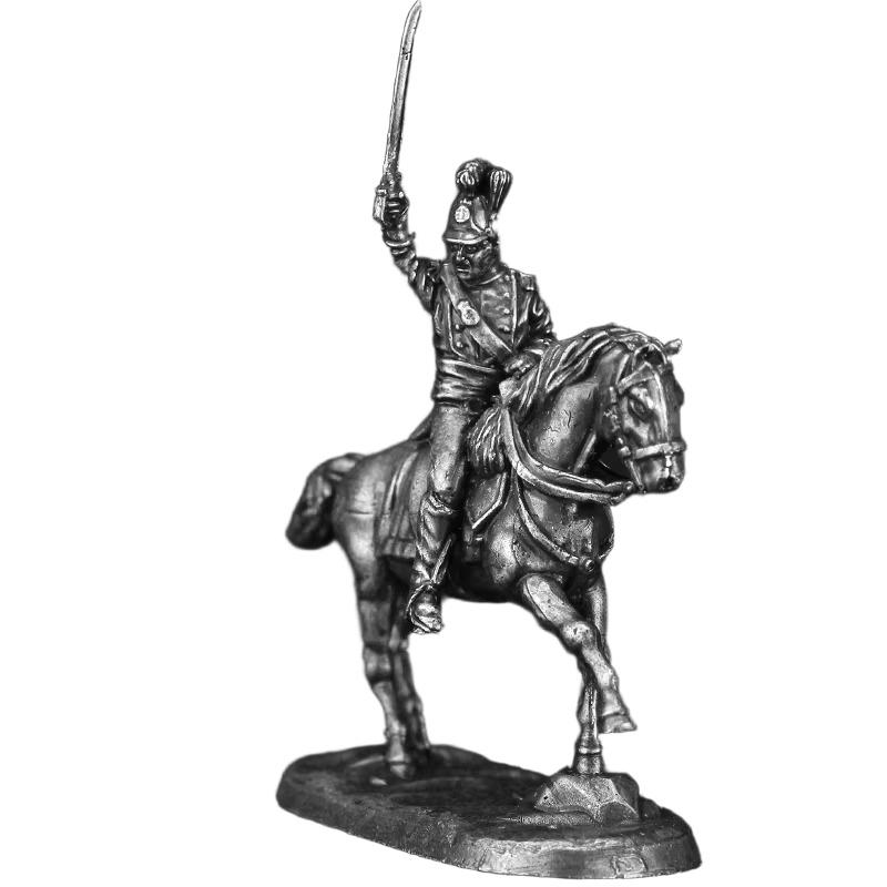 Miniature Napoleonic Wars Soldiers Figures Set Metal Flat Army Men Collection for Home Office Desk Decoration Game Chess Pieces