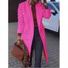 European Size Women's Multi-Button Woolen Overcoat - Autumn/Winter Collection