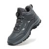 Winter Men Snow Boots Fashion Leather Sneakers Plush Warm Men Boots Outdoor Hiking Boots Work Cotton Shoes for Men Women Size 48