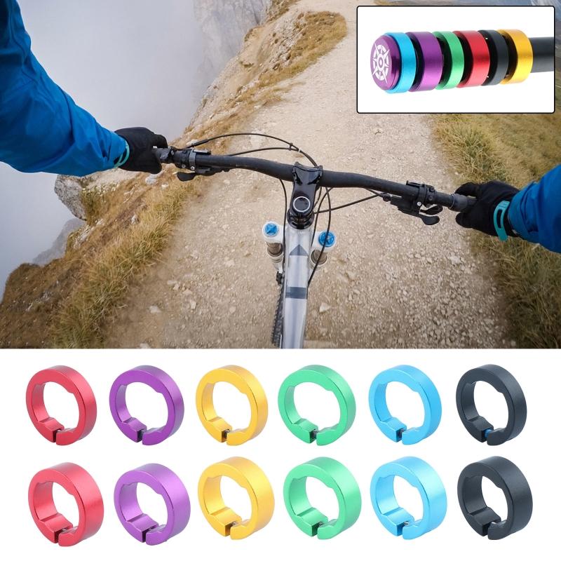 Fahrrad Fahrrad Lenkergriffe Sicherungsring Fahrradgriffe Sicherungsring Aluminiumlegierung 8mm für Fahrrad 22,2mm Lenkergriffe Ring