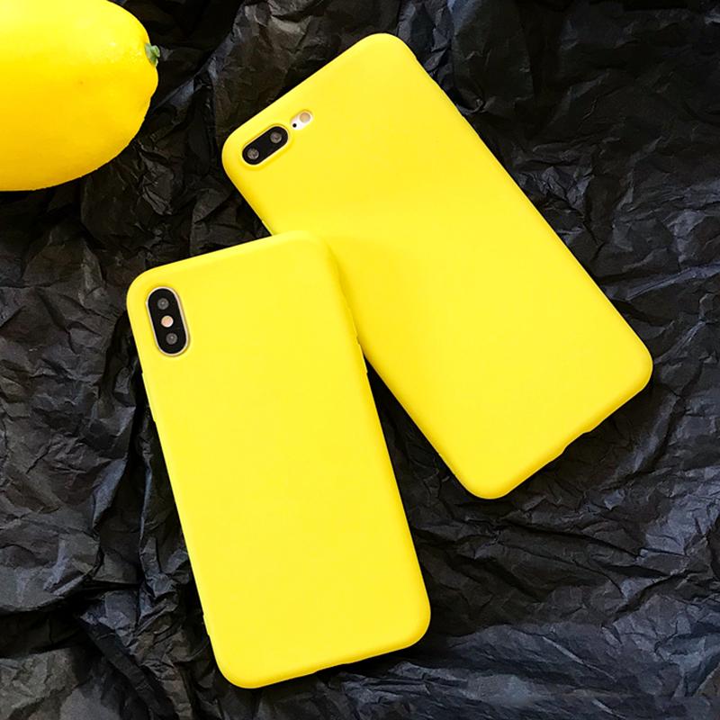 

Slicone Чехол для iPhone Простой сплошной цвет Ультратонкий мягкий TPU Конфеты Задняя крышка для Huawei Samsung