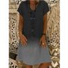 JPNTKY Fashion Summer Spring  Sleeve V-Neck Casual Dresses