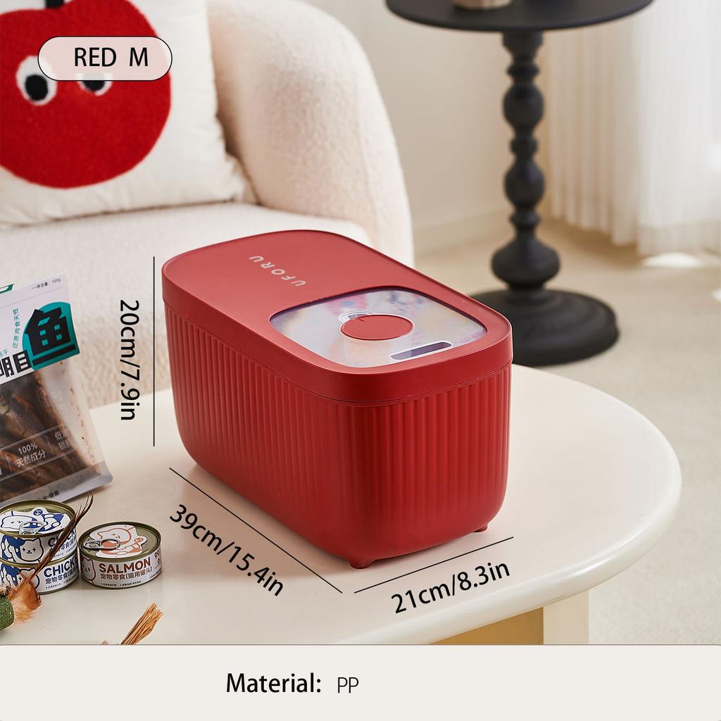 Dog Food Storage Container, Multi-purpose Organiser, Large-capacity Dog Treat Organiser, Convenient Push-Pull Design