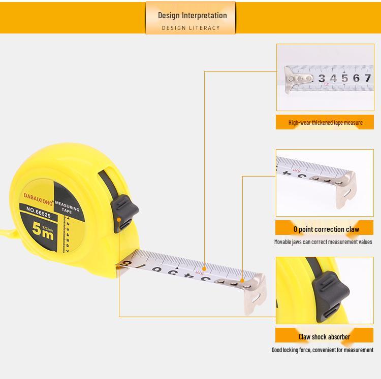Stainless Steel Drop-Resistant Measuring Tape (3m, 5m, 7.5m, 10m)