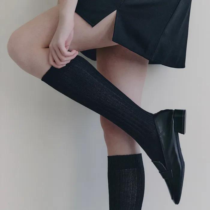 Warm Ribbed Knee Socks 3 Colors
