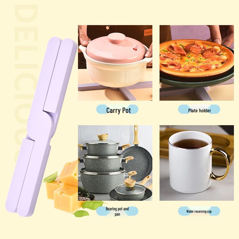 X Creative Silicone Non-Slip Heat-Resistant Dining Table Pad for Pot, Bowl, Cup, and Plate in Kitchen.