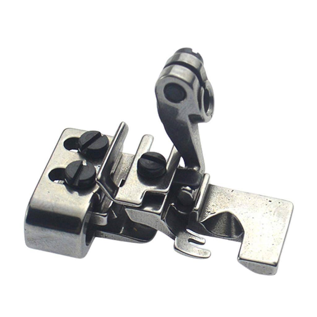 Metal Overlock Presser Foot,Four-Wire Sewing Crimp Presser Foot Sewing Machine Parts Portable Sewing Machine Accessories