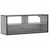 VidaXL Meuble TV sonoma gris 100x31x39,5 cm bois d'ingénierie et métal, support TV, armoire média, console TV, meuble HiFi, 848937