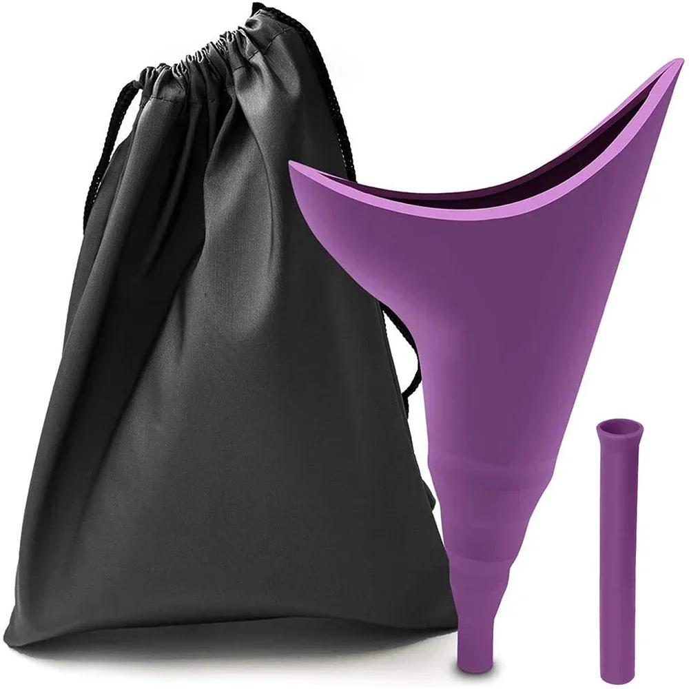 Reusable Femme Urinating Silicone Urinal Female Outdoor Travel Camping Women Pee Funnel For Women Standing Piss Women Urinal