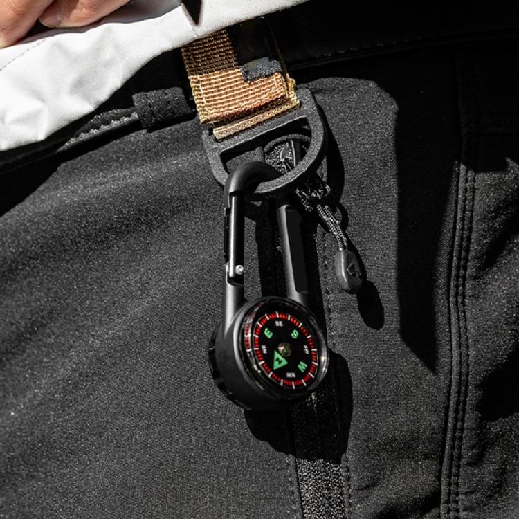 Light Weight Camping Compasses Thermometers Outdoor Small Compasses Carabiner Backpack Buckle Hiking Camping Accessories