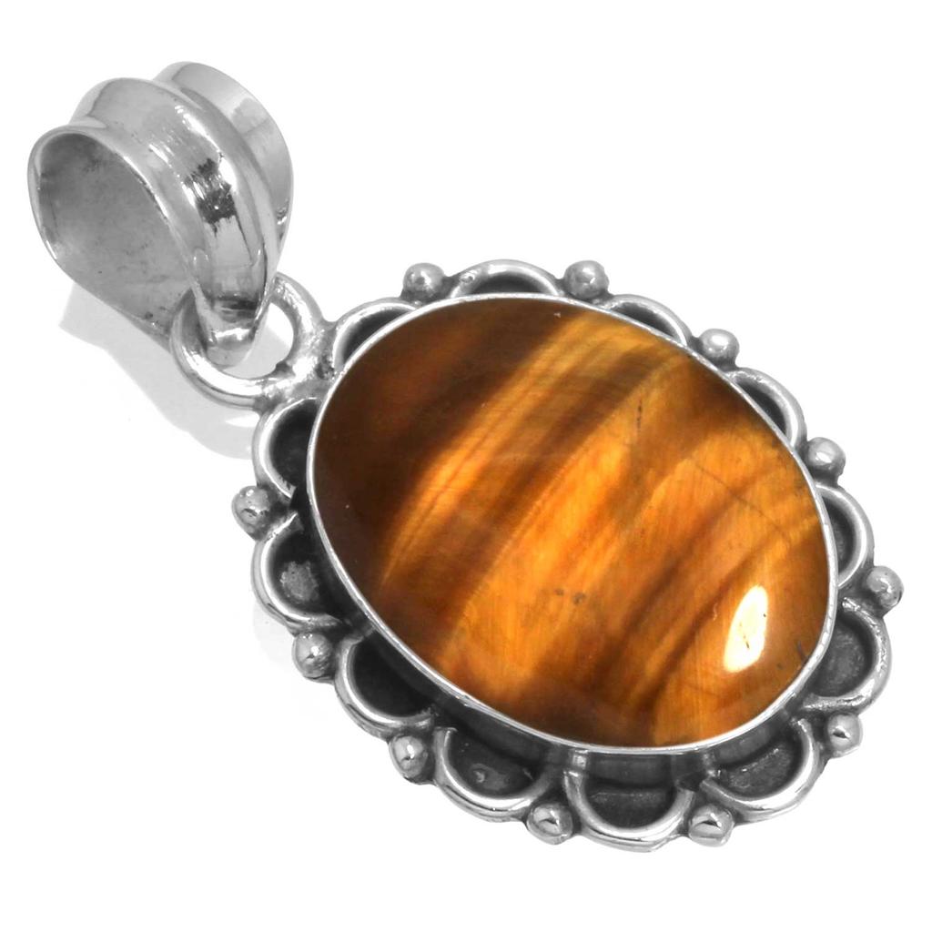 925 Sterlingsilber Anhänger Damen Edelstein Handgefertigter Schmuck Ostergeschenk Malachit Mondstein Rosenquarz Roter Stein Rauchtopas Tigerauge Mode