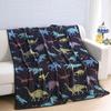 Blue Butterfly Throw Blanket Cool Mystical Insect Flannel Blanket Soft Warm Bed Blankets for Sofa Couch Bedding Living Room