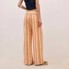 Women's High-Waisted Striped Wide Leg Pants with Tie Waist for Casual Vacation Wear