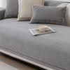 Chenille Sofa Covers Solid Cowboy Blue Sofas Towel Couch Cover Universal Non-slip Seat Pad For Living Room Home Protection Cover