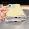 For Samsung Galaxy S24 Ultra Case Rhinestone Edge Glitter Back TPU+PC IMD Phone Cover