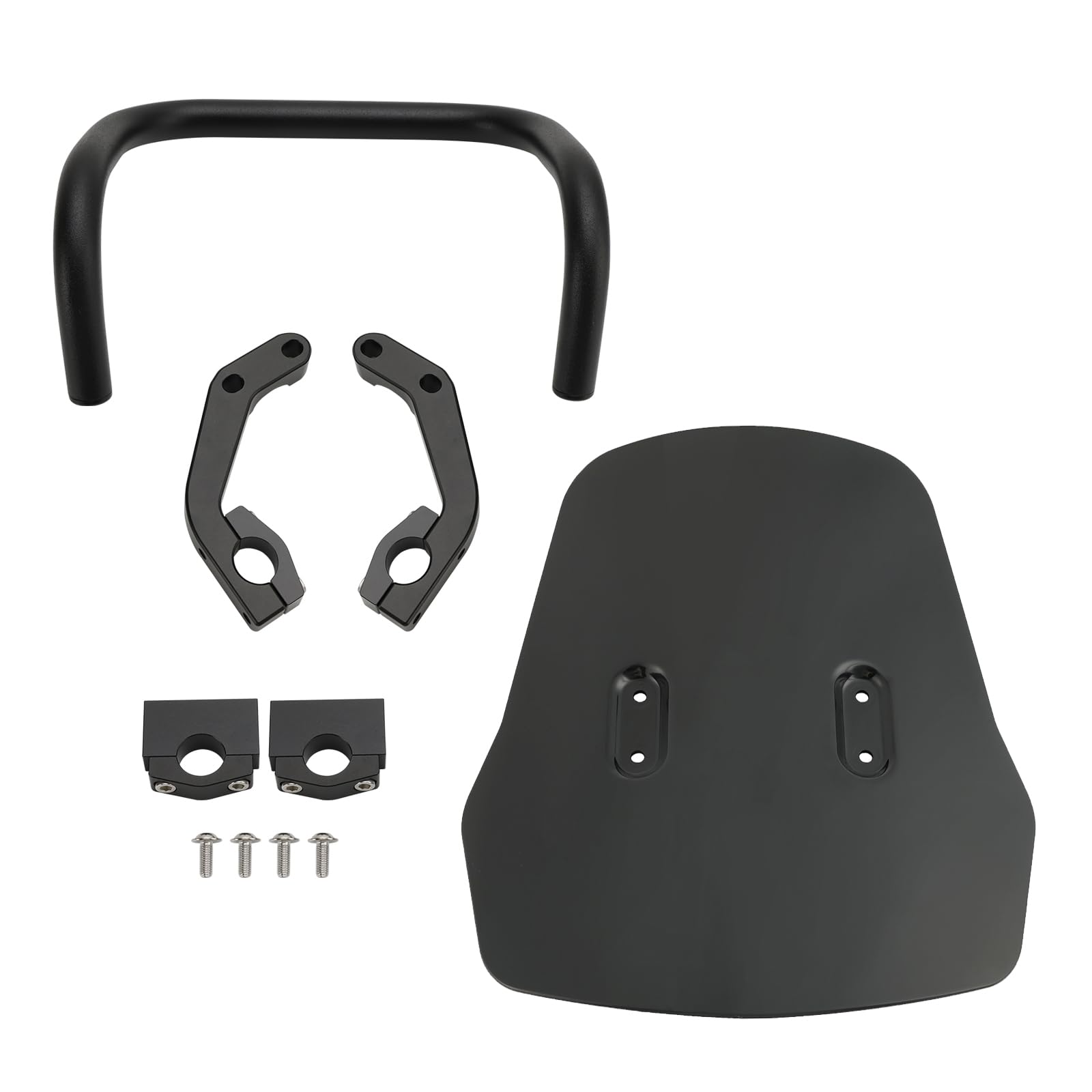 

Ветровое стекло VIPIH для Honda и CRF300L Металлический монтажный кронштейн для переднего щитка Жесткое Легкое Мотоциклетное Черное CRF250L/M/S (2021-2022 гг.), CRF250L, Экран, чёрный