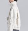 Button Seoul Crop Heavy Boa Two-Way Work Jacket (Ivory)