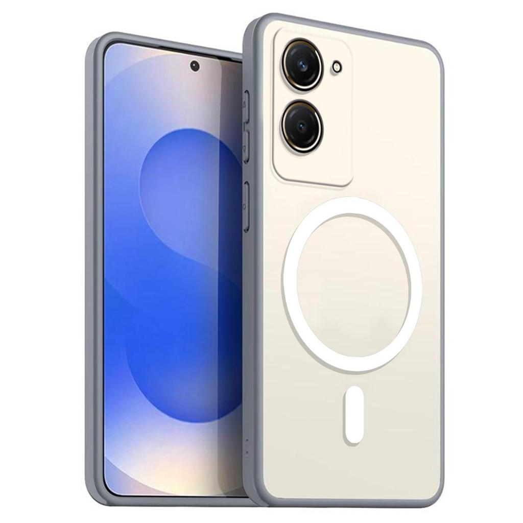 Magnetic Iron Ring Phone Case for Vivo Y28s 5G,Y18s,Y03t Matte Soft TPU Shockproof Cover