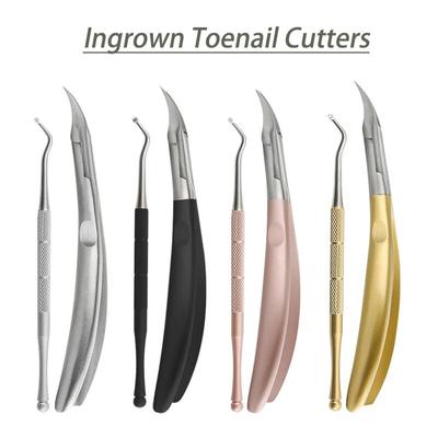 Eingewachsene Nagelknipser, Zehennagelschneider, Edelstahl, Pediküre-Werkzeuge, Korrektur dicker Zehennägel, tief in die Nagelrillen