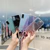 Puzdro s krúžkom na krk pre Samsung Galaxy S8 S9 S10 Plus Note 10 Lite A51 A71 5G A50 A70 A11 S20 Ultra Trblietavé Priehľadné Mäkké Kryt