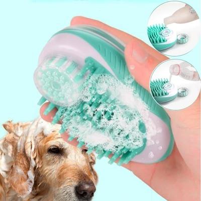 Cepillo de masaje portátil multifuncional para ducha de mascotas, con efecto de masaje de ratón, ideal para gatos y perros.