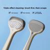 Silicone Tongue Scraper Brush Oral Cleaning Brush New Oral Cleaner Tools  for Daily Use And Travel