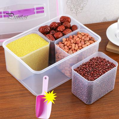 Versiegelnde Lebensmittel-Aufbewahrungsbox mit Deckel, lebensmittelecht, BPA-frei, Griffdesign, transparente Frischhaltebox, Getreidebehälter