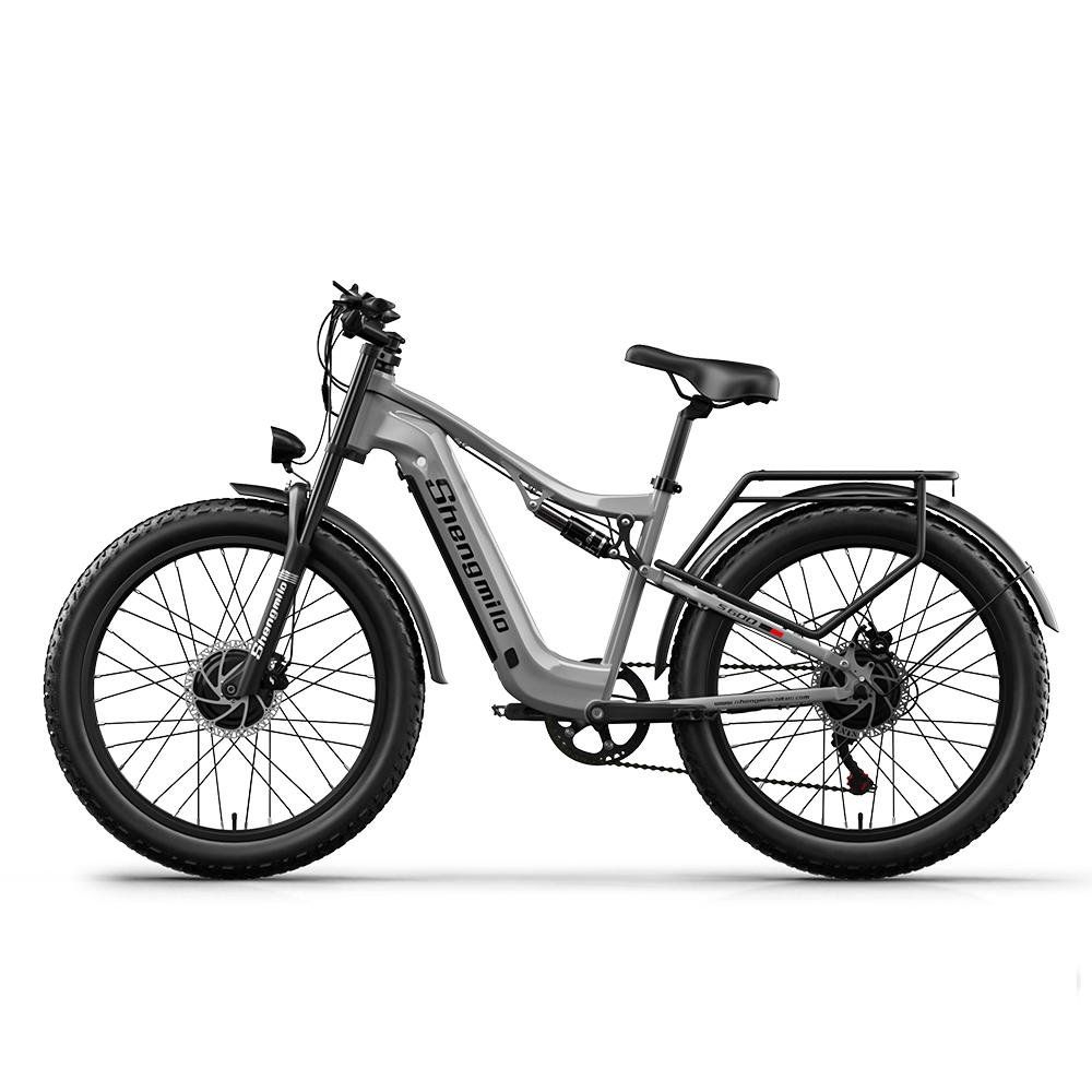 Shengmilo S600 Electric Bicycle 2000W Dual Motor 48V17.5AH Electric Bike 26 Inch Fat Tires E-Bike For Adult Mountain Ebike