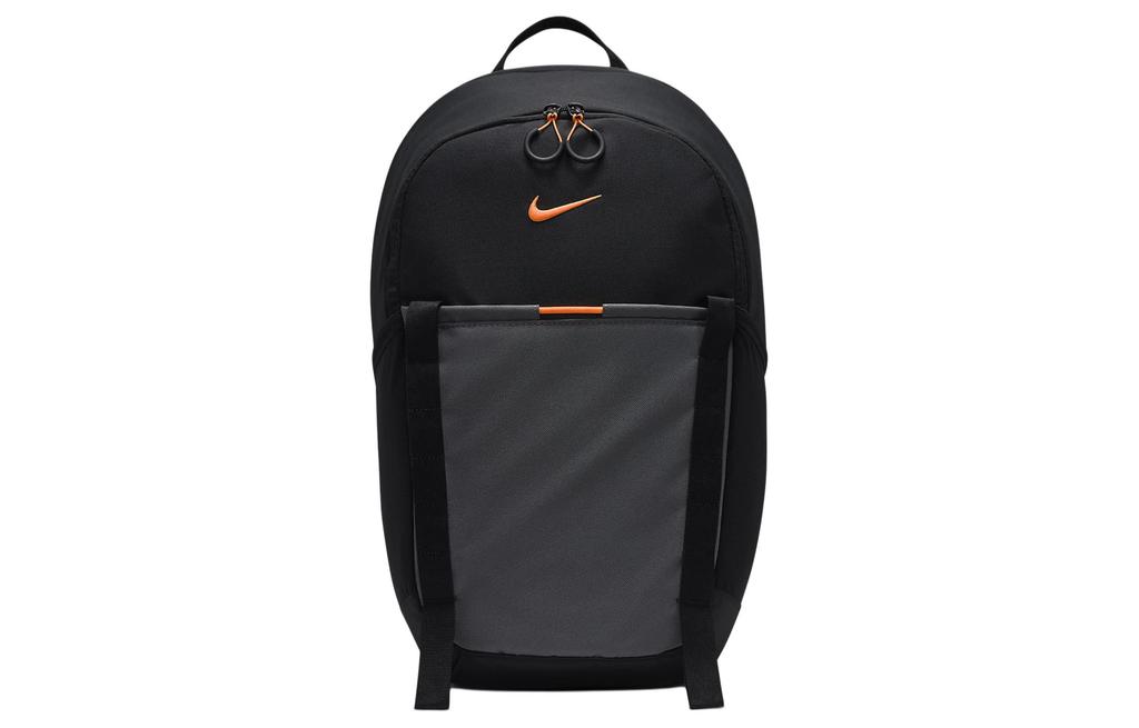 Nike Fabric Backpack Regular Unisex Black & Coal Black & Dutch Orange DJ9678-011
