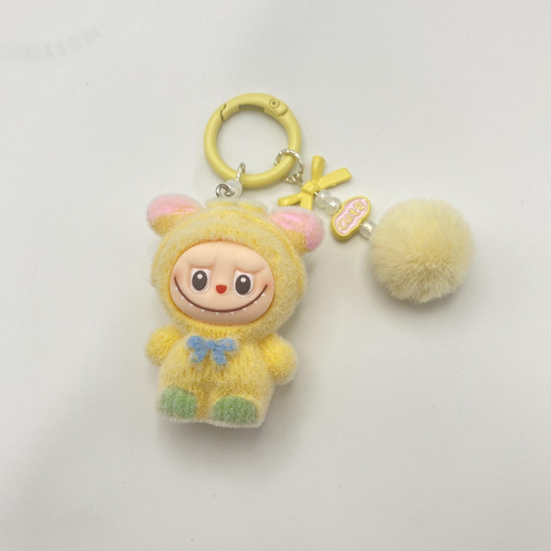 

Конфетный цвет Флоксовая ткань Брелок-подвеска Подвеска для мобильного телефона Подвеска для сумки для девочки Милый Забавный