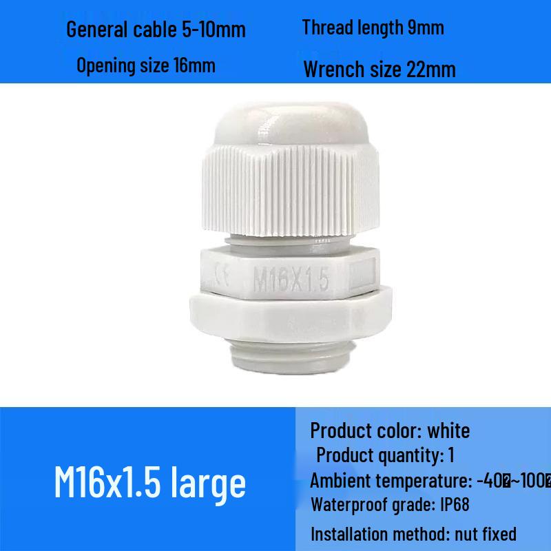 M Series Waterproof Nylon Cable Gland Connector