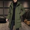 Mid-length Down Jackets Men's Plus-size Cotton-padded Clothes Winter Trend Loose Hooded Cotton-padded Jackets Warm and Thick Cotton-padded Clothes