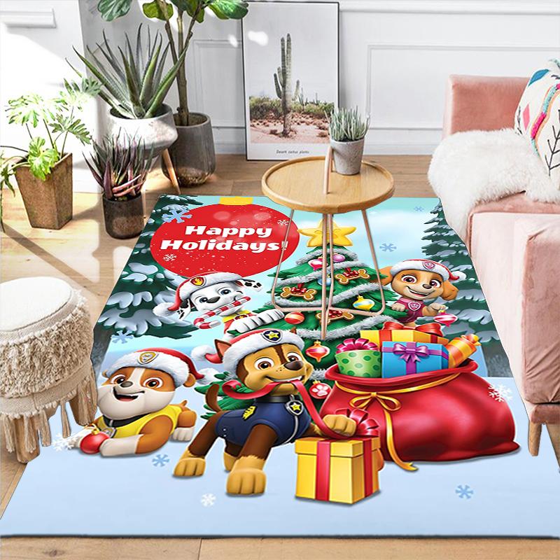 1Pc Happy Holiday Celebration Rug Office Carpet Indoor Outdoor Doormat Nonslip Soft And Comfortable Living Room Christmas Halloween Gift D91865