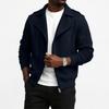 Men's Color Biker Lapel Collar Lined Casual Jacket for Everyday Wear