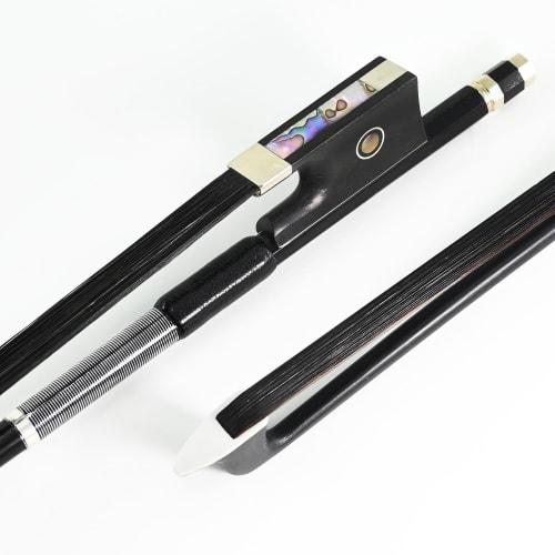 VINGOBOW Carbon Fiber Violin Bow, 4/4 Size. Made with Natural Black Horsehair for a Bright Sound and Guaranteed Quality!