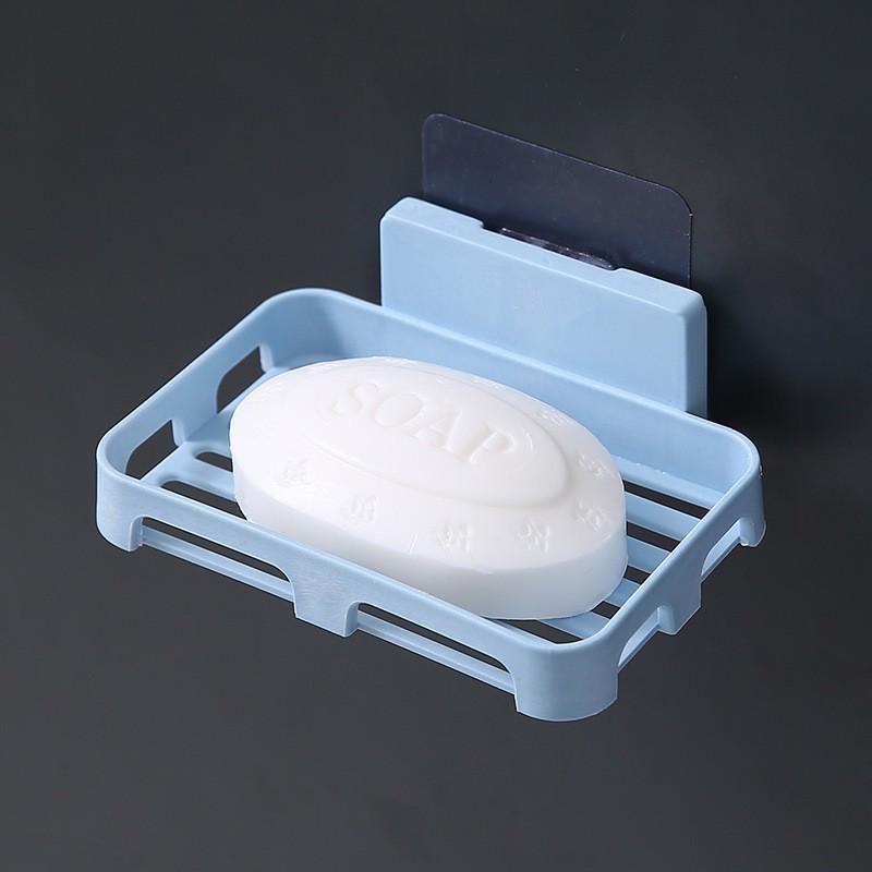 Suction Cup Wall-Mounted Soap Rack: Punch-Free, Creative Drain Design, No Water Accumulation, Home Storage Solution