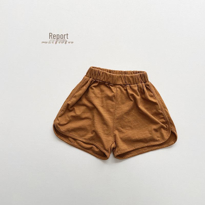 Trendy Bamboo-Cotton Summer Shorts for Kids - Unisex, 8 Colors, Korean Style