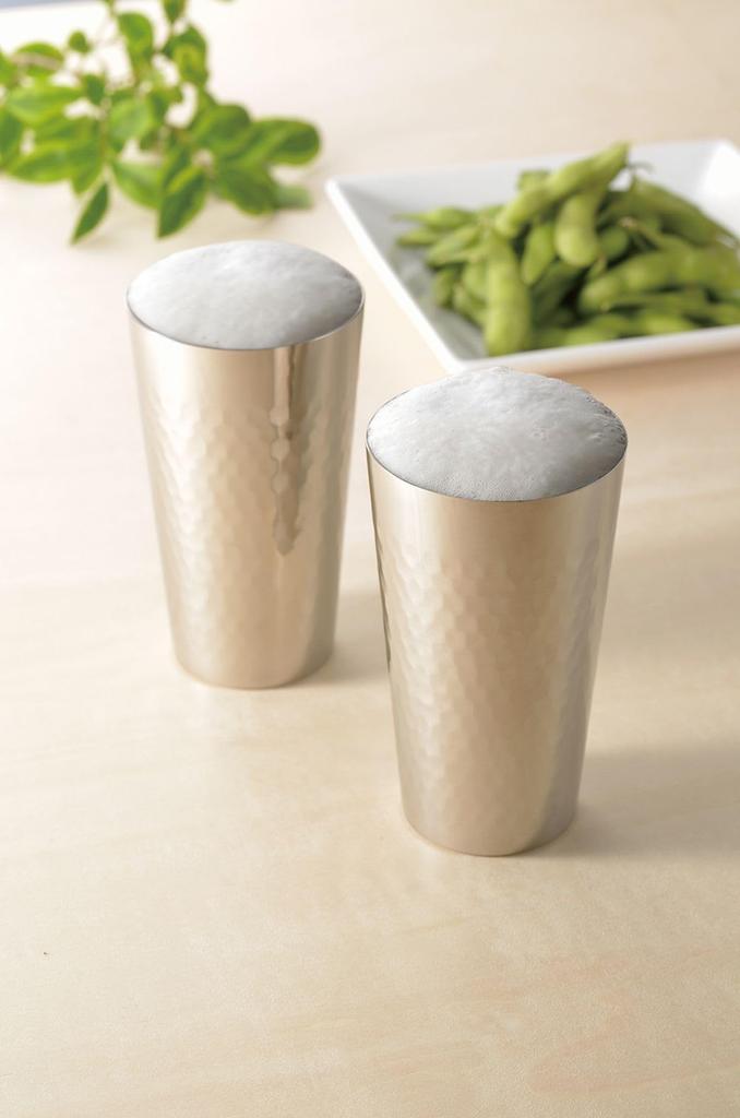 Double Made in Japan J-kitchens-SimpleBag Tumbler, Titanium, Wall, 240ml,