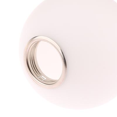 Weißer Lampenschirm aus Glas für E14/E27-Glühbirne, Öffnungszubehör, Ersatzglobus oder Lampenschirm aus Glas