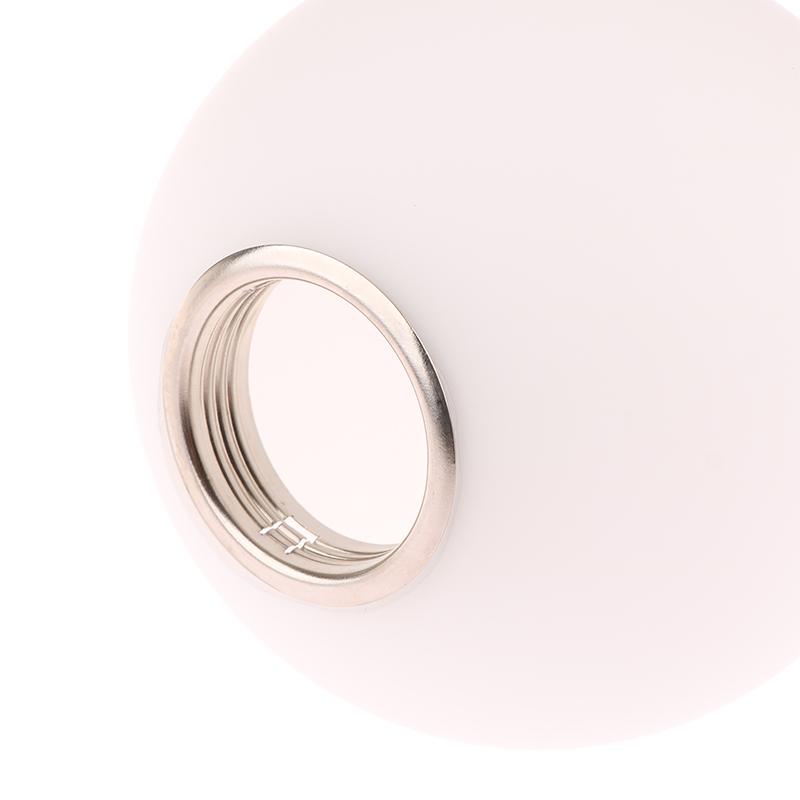 Weißer Lampenschirm aus Glas für E14/E27-Glühbirne, Öffnungszubehör, Ersatzglobus oder Lampenschirm aus Glas