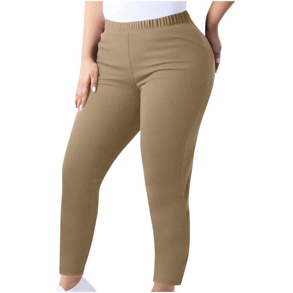 Women's High-waisted Slimming Leggings Plus Size Elastic-waisted Legs Long Pants