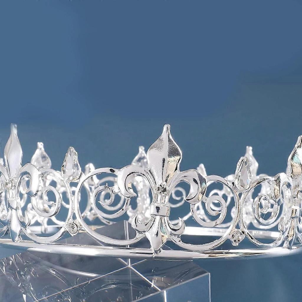 Gold King Crowns for Men Women, Metal Royal Prince Crown and Tiaras for Birthday Prom Party Hats Costume