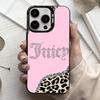 J-Juicy C-Couture  Phone Case For iPhone17,16,15,14,13,12,11 Plus,Pro Max Black Candy Silver Plated Cover
