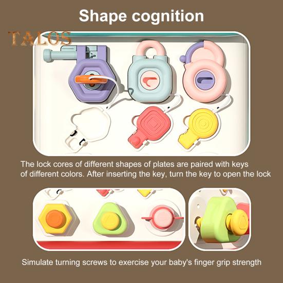 Sechsseitiges Beschäftigungshaus für Kleinkinder mit LED-Licht, Feinmotorik, multifunktionaler sensorischer Aktivitätswürfel für Kinder, pädagogisches Vorschullern-Beschäftigungshaus