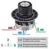 RV24YN20S B202 2K Potentiometer 2000 Ohm Single Turn Rotary Film Carbon Potentometers Wtih 2pcs A03 Knob and 2pcs Dials (Pack of 6Pcs)