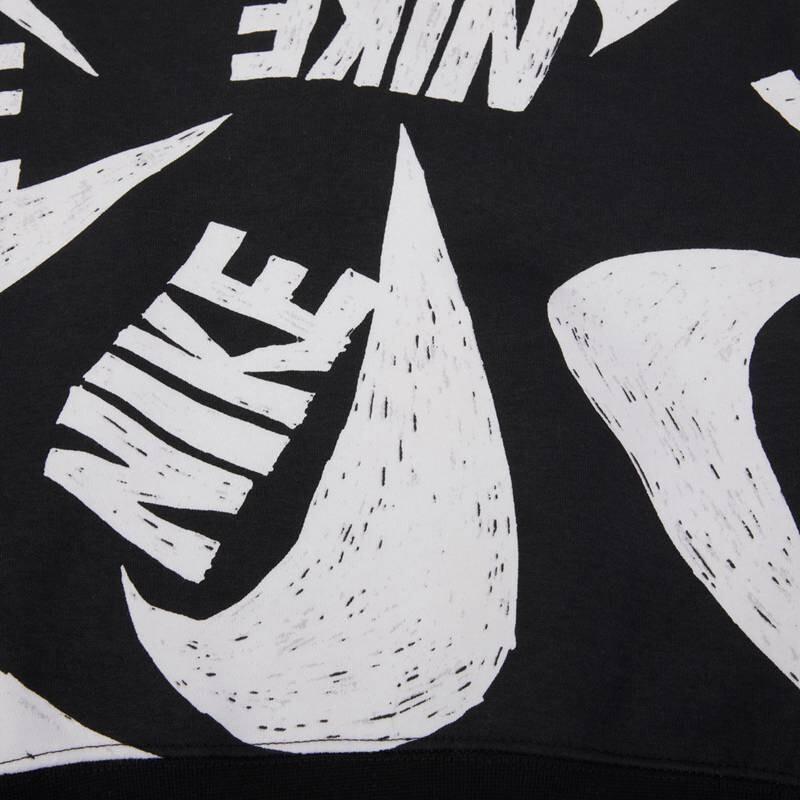 Nike Sweatshirts Women's Black Crew Neck Moderate Regular DB3856-010