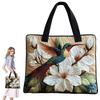 Vintage Damen Stepp-Tragetasche Leichte 3D-Druckmuster Reise-Handtasche Große Kapazität Baumwoll-Einkaufstasche Dame Mädchen