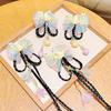 Jade Rabbit Bowknot Light-Up Hair Clip with Tassel for Girls - Hanfu Style